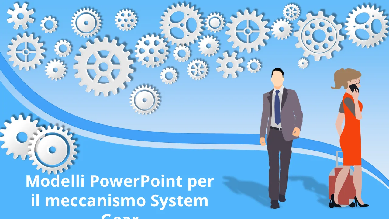 Meccanismo di sistema Gear Modelli PowerPoint per presentazioni aziendali