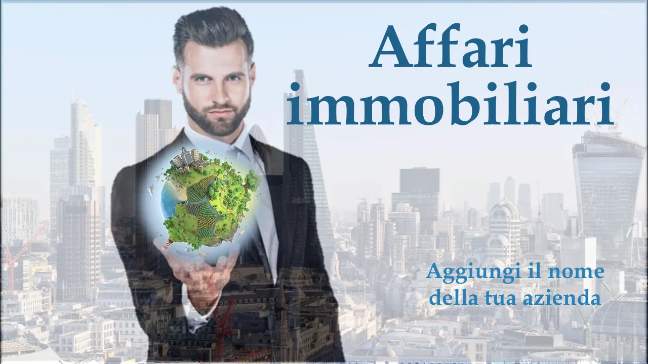 Modelli PowerPoint di affari immobiliari per presentazioni aziendali