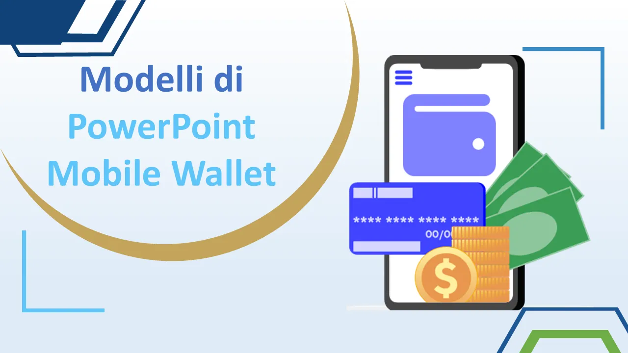 Modelli PowerPoint di portafoglio mobile per presentazioni aziendali