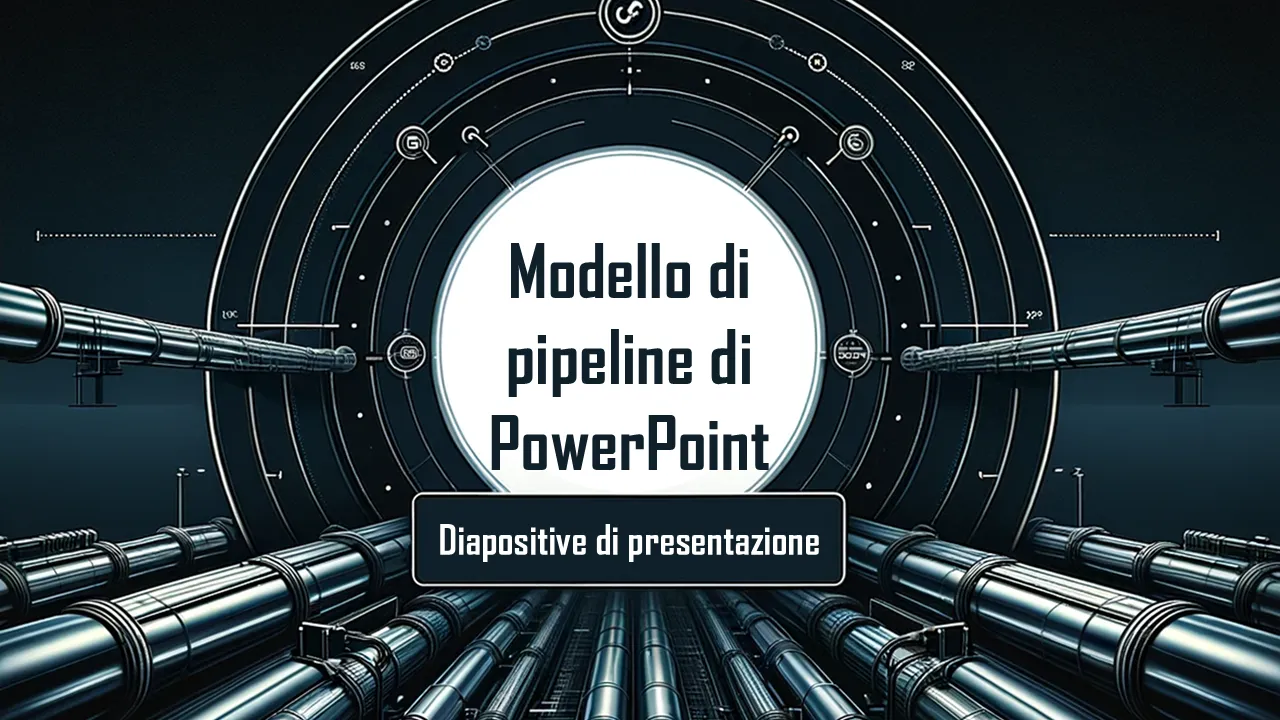 Modello di pipeline PowerPointDiapositive di presentazione