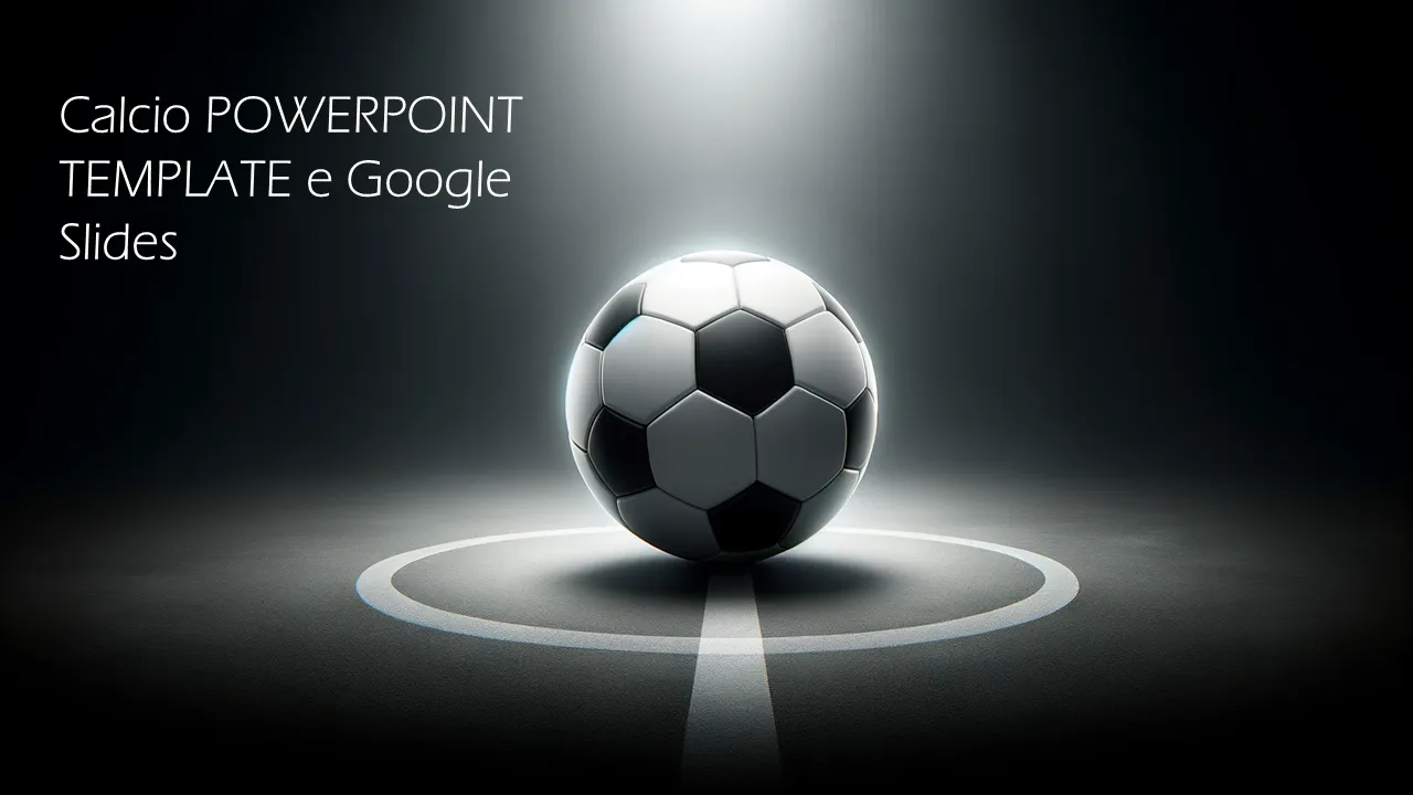 Modello PowerPoint di calcio Presentazioni Google per presentazioni aziendali