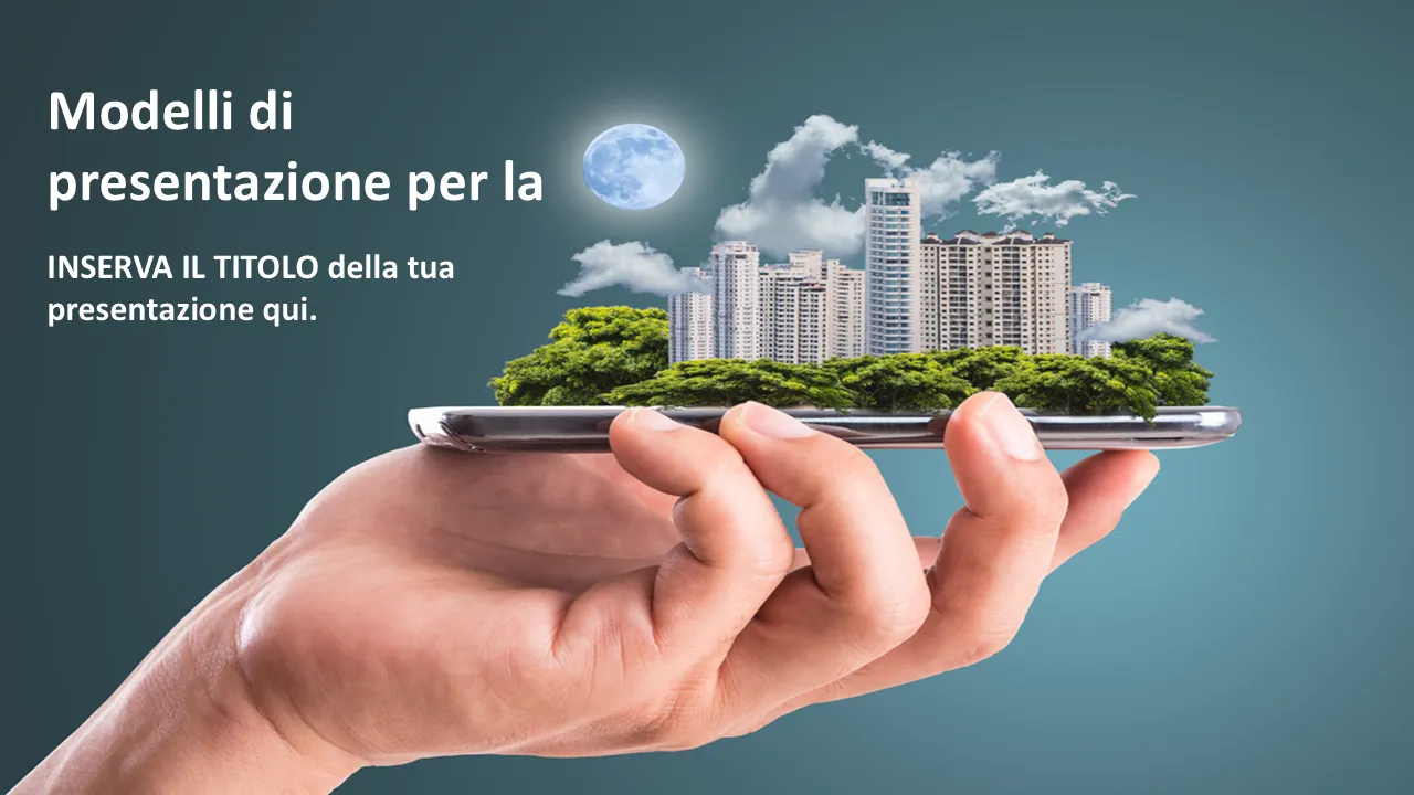 Modello PowerPoint di City Of Business Man per presentazioni aziendali
