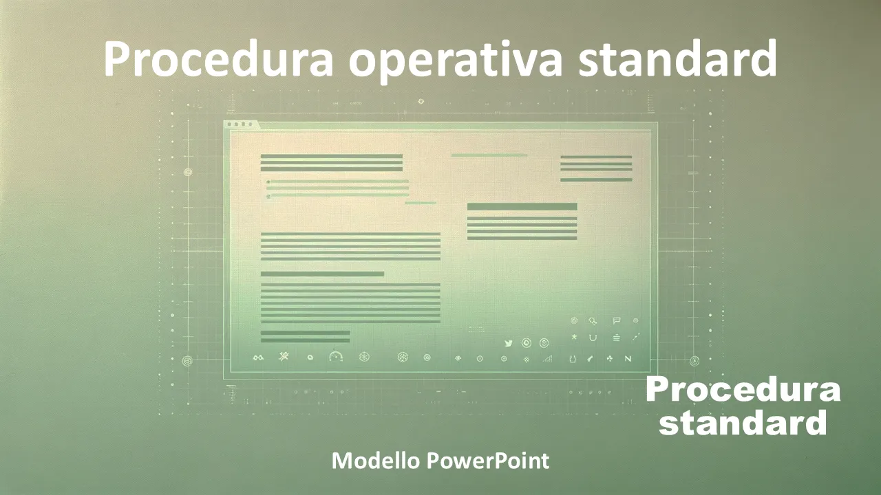 Modello PowerPoint di procedura operativa standard per presentazioni aziendali