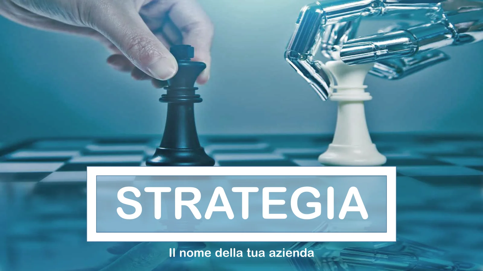 Modello PowerPoint di strategia aziendale per piani d'azione
