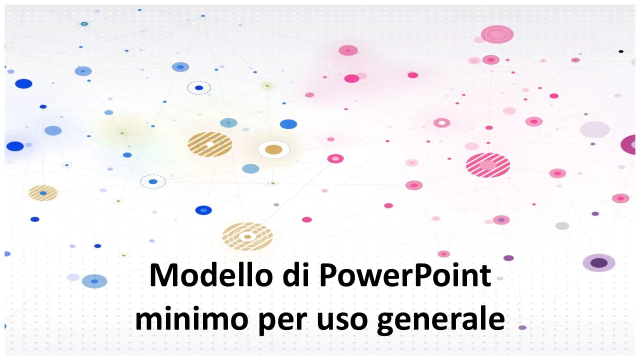 Modello PowerPoint minimale per scopi generali per presentazioni aziendali