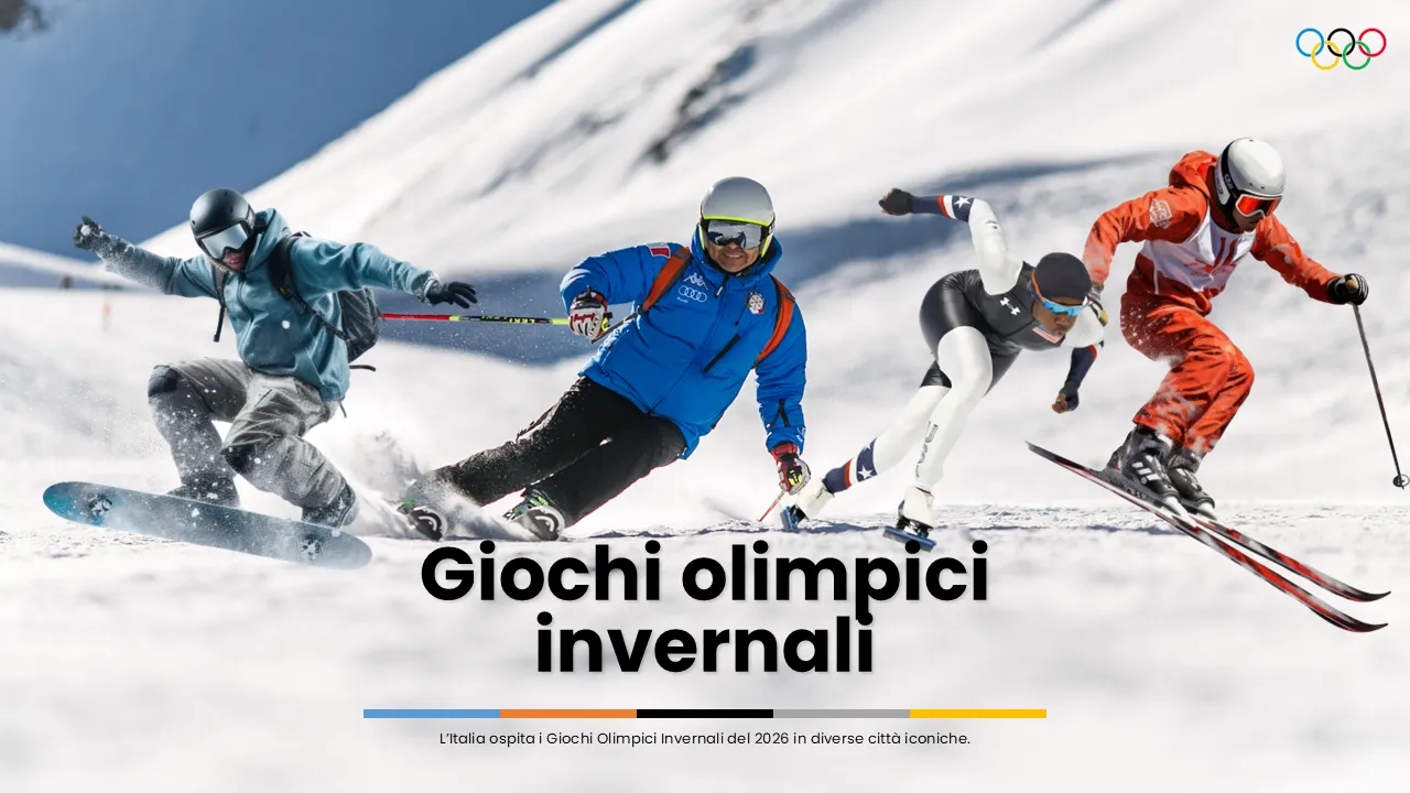 Modello PowerPoint per i Giochi Olimpici Invernali