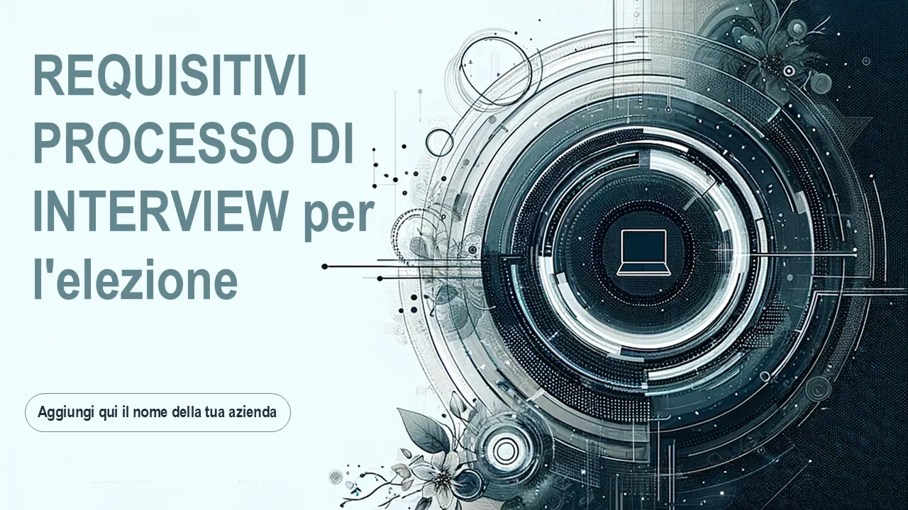 Modello PowerPoint per il processo di colloquio per la sollecitazione dei requisiti per presentazioni professionali