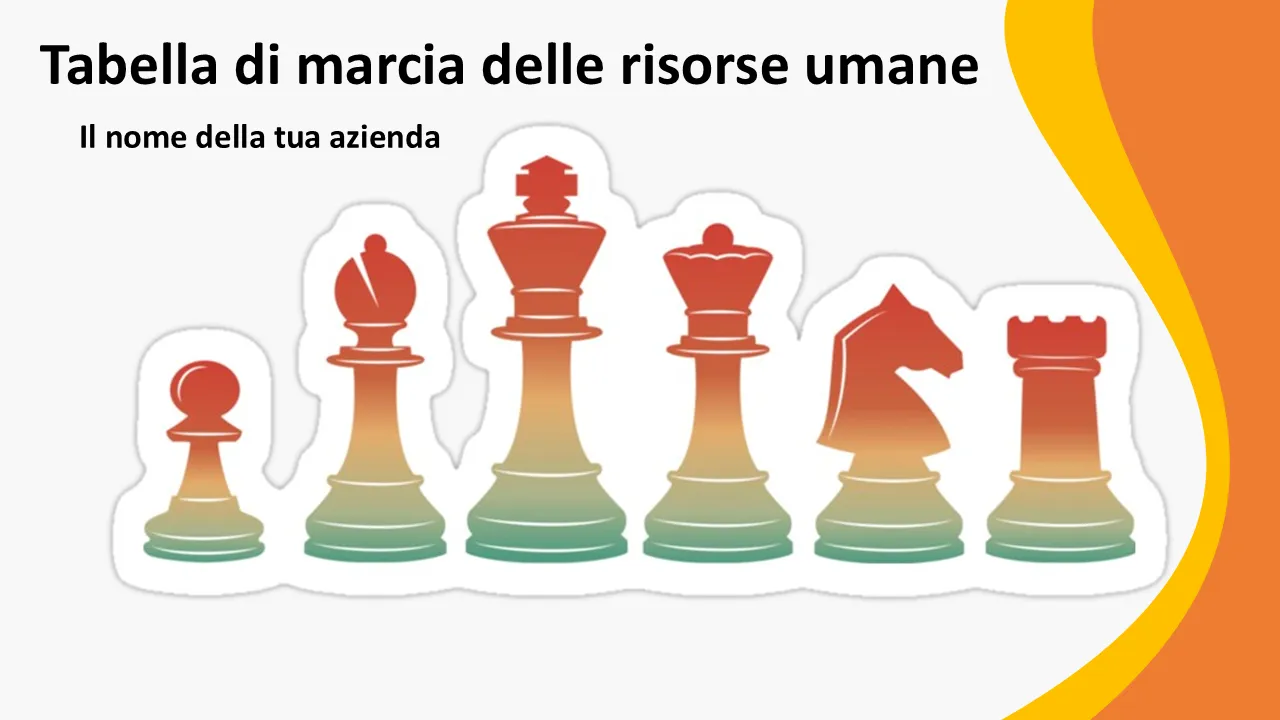 Modello PowerPoint per roadmap delle risorse umane