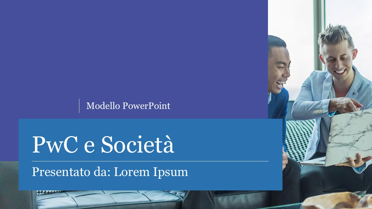 Modello PowerPoint PwC - Design di presentazione professionale