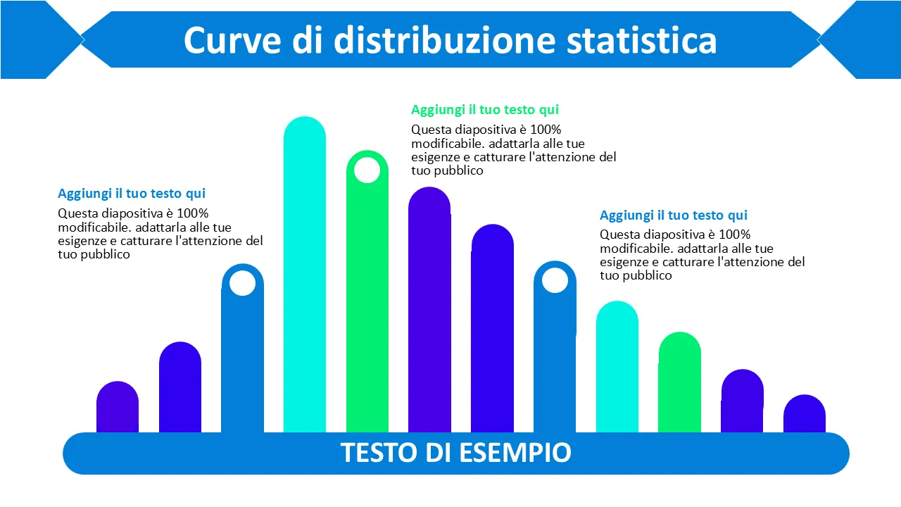 Positivo inclinato come modello PowerPoint di grafico a barre per presentazioni professionali