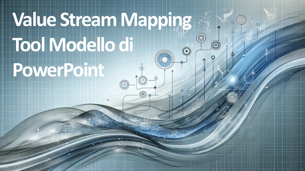Strumento di mappatura del flusso di valore Modello PowerPoint per presentazioni aziendali